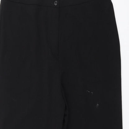 C.M.D Womens Black   Trousers  Size 16 L28 in