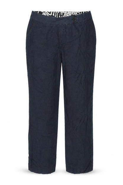 Womens UK Size 14 Preworn Regular Fit  Blue Trousers