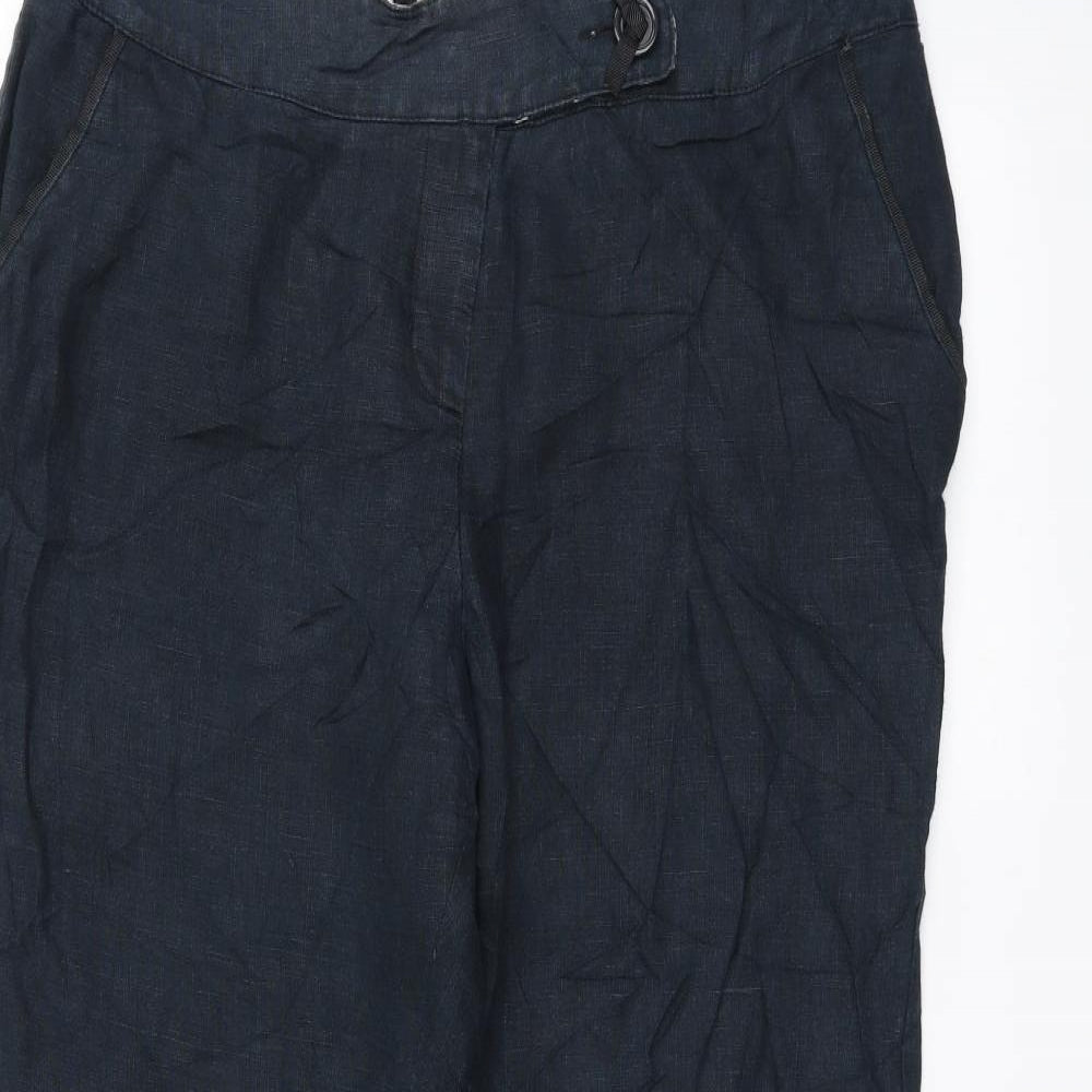 Womens UK Size 14 Preworn Regular Fit  Blue Trousers