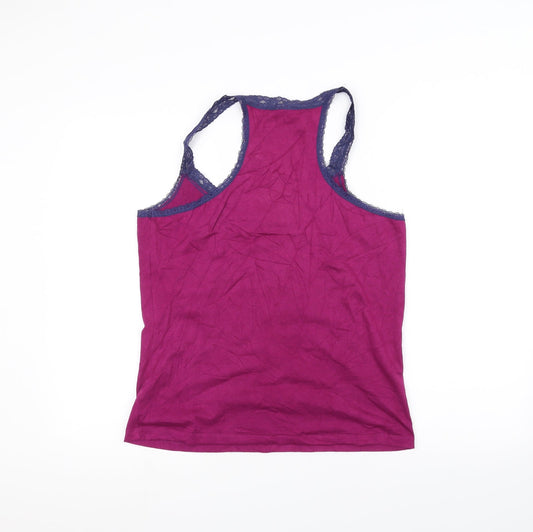 E-vie Womens Pink   Basic Tank Size 14