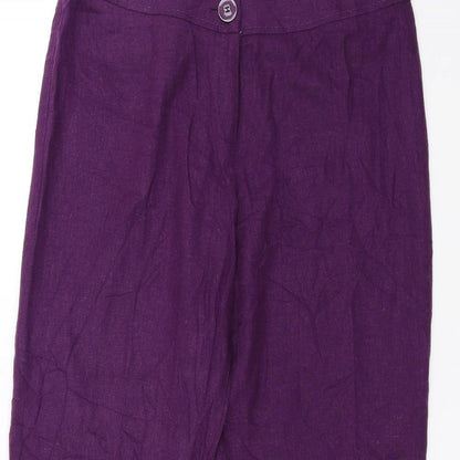 DEBINHAMS Womens Purple   Trousers  Size 12 L30 in