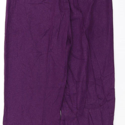 DEBINHAMS Womens Purple   Trousers  Size 12 L30 in