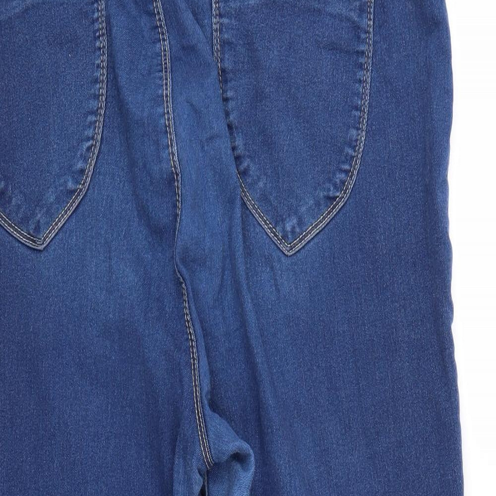 Dorothy Perkins Womens Blue  Denim Straight Jeans Size 12 L25 in