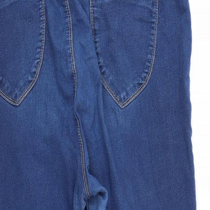Dorothy Perkins Womens Blue  Denim Straight Jeans Size 12 L25 in