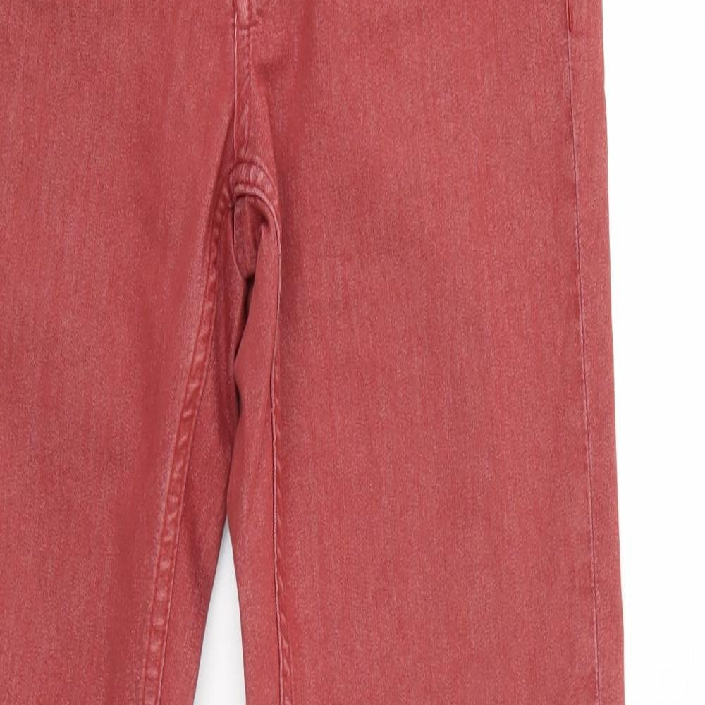 FC jeANS Womens Red  Denim Skinny Jeans Size 10 L29 in