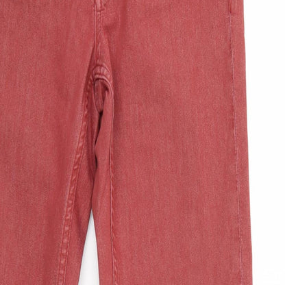 FC jeANS Womens Red  Denim Skinny Jeans Size 10 L29 in