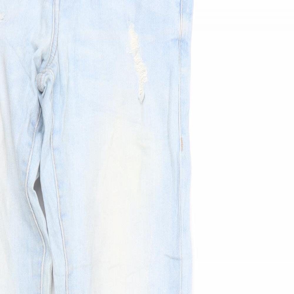 Denim & Co. Womens Blue  Denim Tapered Jeans Size 4 L26 in