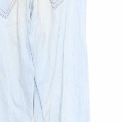 Denim & Co. Womens Blue  Denim Tapered Jeans Size 4 L26 in