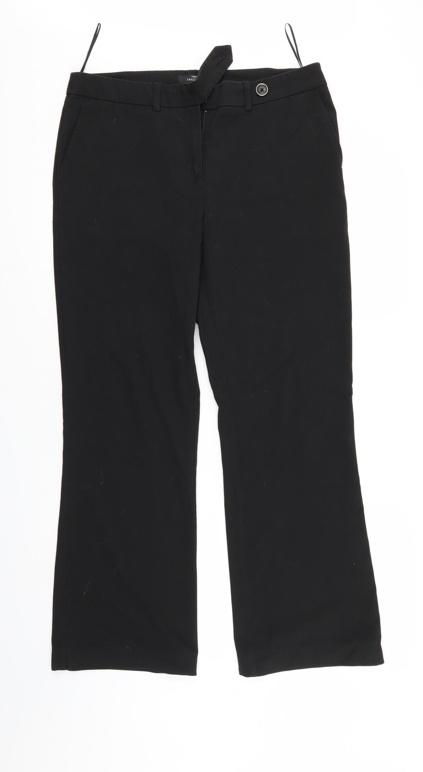 Womens UK Size 12 NEXT Regular Fit  Black Trousers