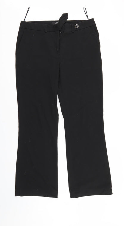 Womens UK Size 12 NEXT Regular Fit  Black Trousers