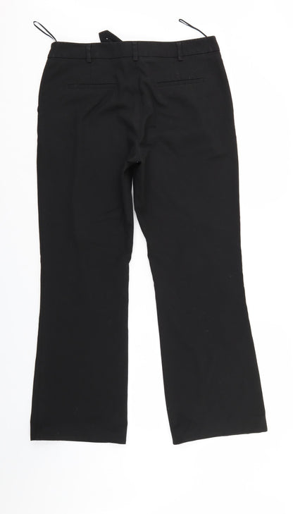 Womens UK Size 12 NEXT Regular Fit  Black Trousers