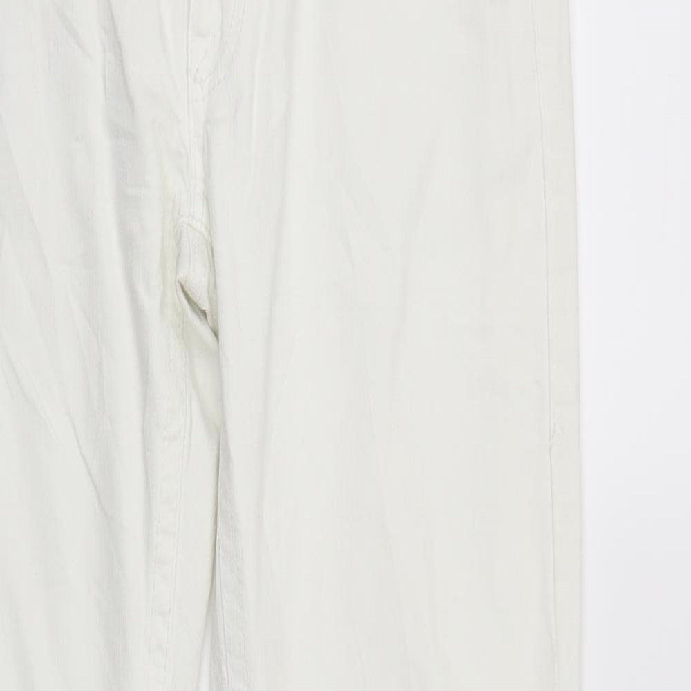 GIN TONIC Womens White  Denim Straight Jeans Size 10 L31 in