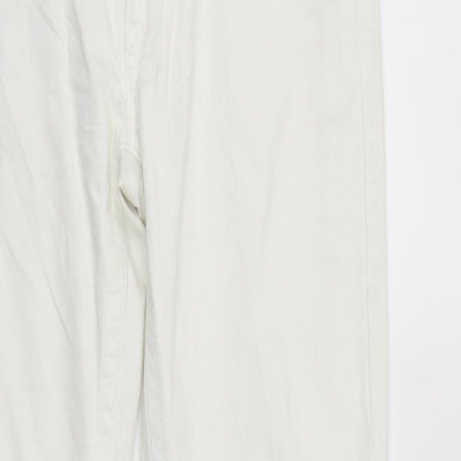 GIN TONIC Womens White  Denim Straight Jeans Size 10 L31 in