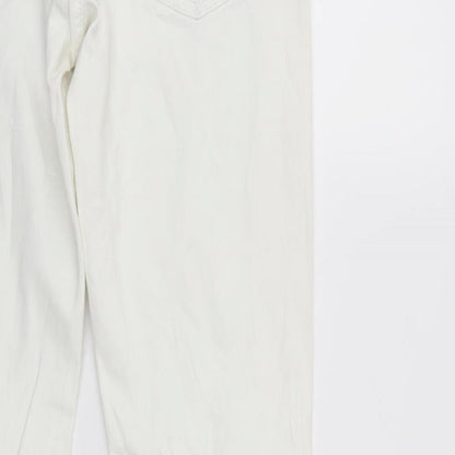 GIN TONIC Womens White  Denim Straight Jeans Size 10 L31 in