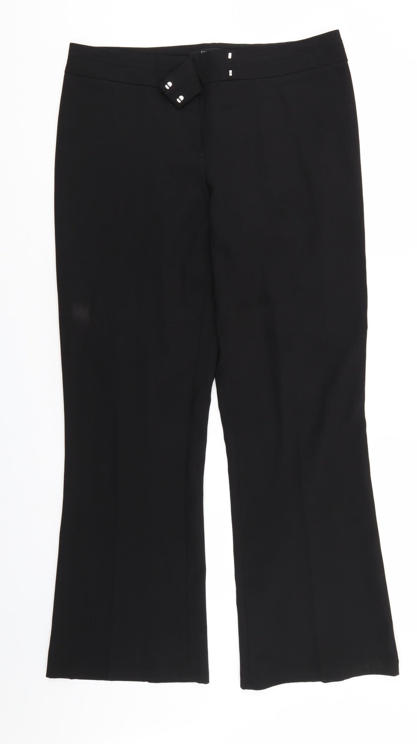 George Womens Black   Trousers  Size 14 L29 in