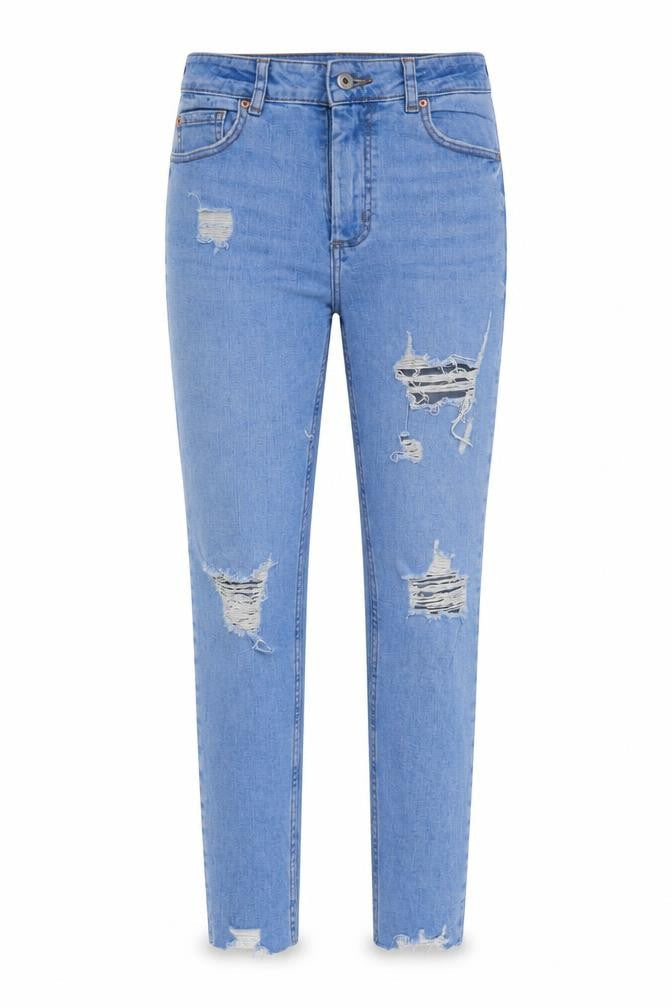 Womens UK Size 8 Denim & Co. Regular Fit Straight Blue Jeans