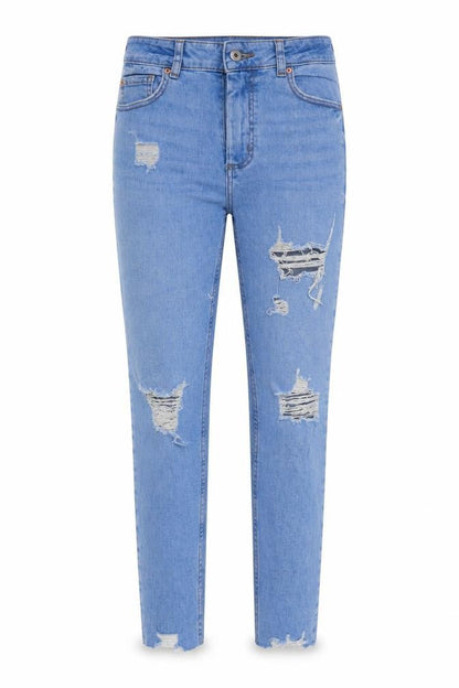 Womens UK Size 8 Denim & Co. Regular Fit Straight Blue Jeans