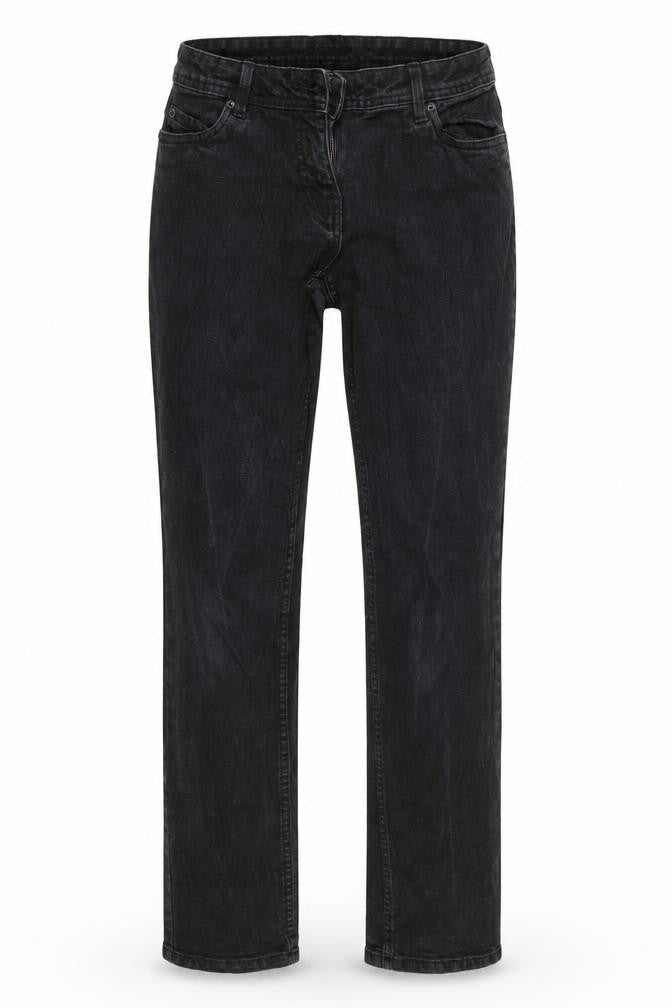 Womens UK Size 8 Up Fashion Regular Fit Straight Black Jeans