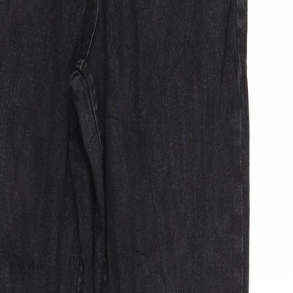 Womens UK Size 8 Up Fashion Regular Fit Straight Black Jeans