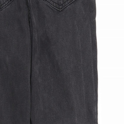 Denim & Co. Womens Black  Denim Straight Jeans Size 12 L27 in