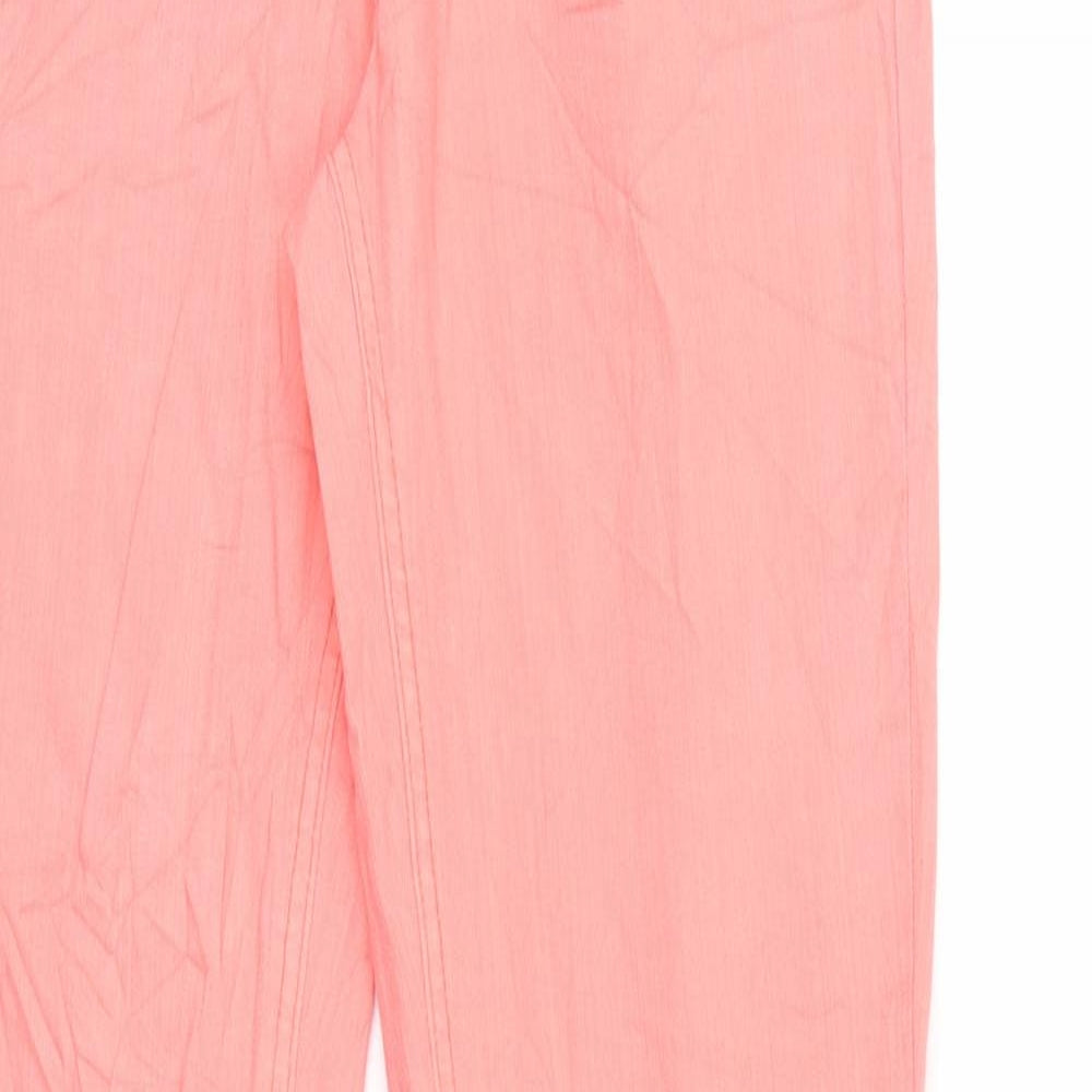 Womens UK Size 8 Gina Regular Fit Straight Pink Jeans