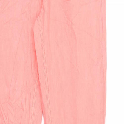 Womens UK Size 8 Gina Regular Fit Straight Pink Jeans