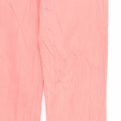Womens UK Size 8 Gina Regular Fit Straight Pink Jeans