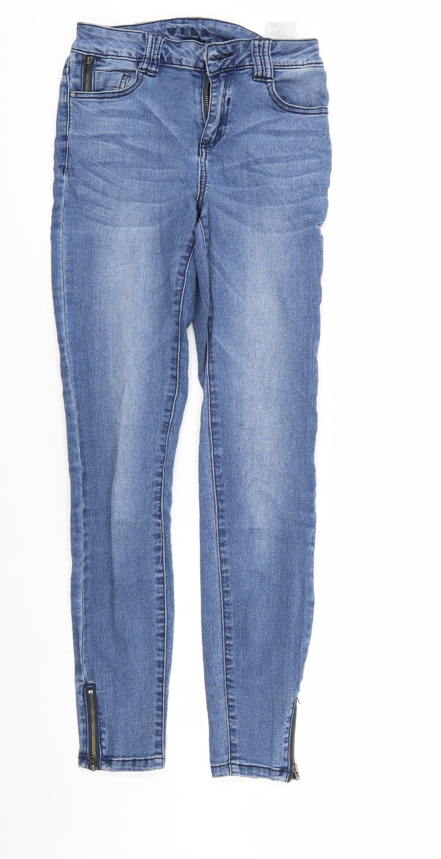 Womens UK Size  VILA Regular Fit Tapered Blue Jeans