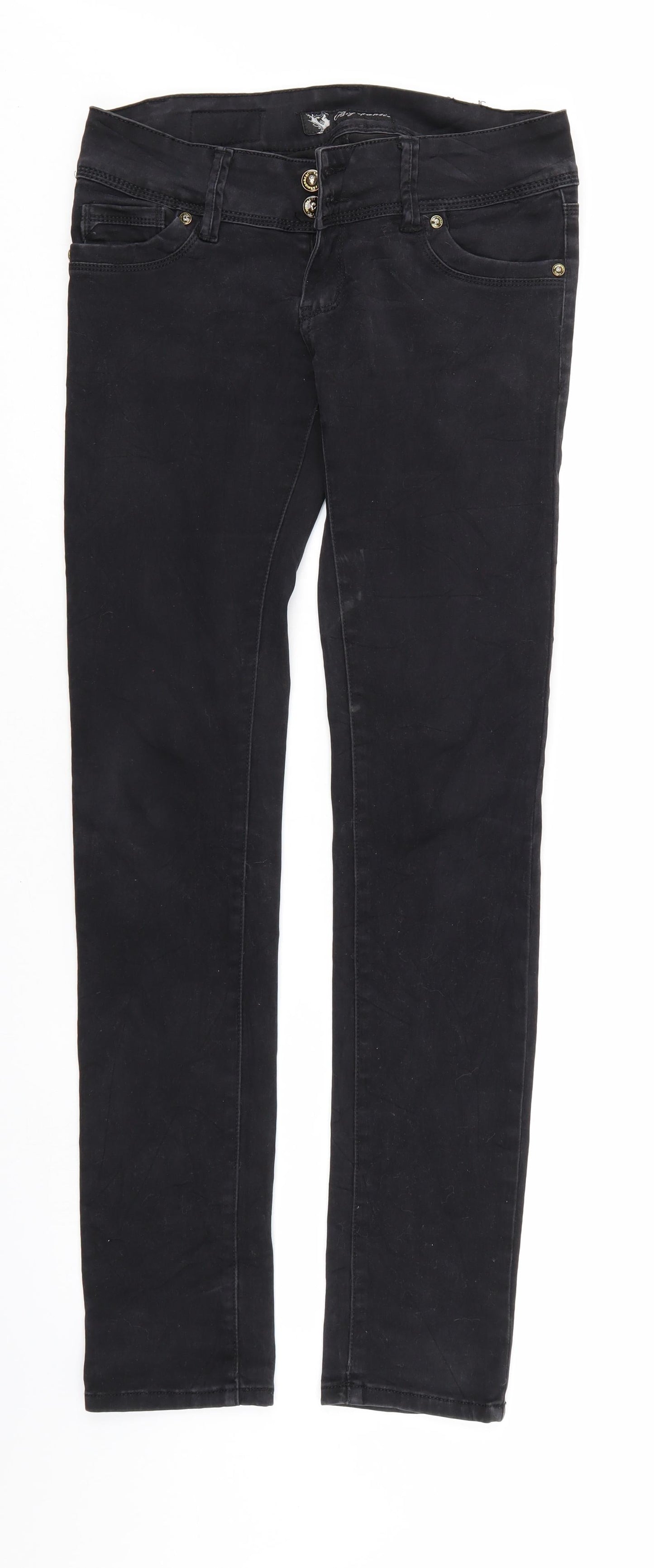 Big mantis Womens Black  Denim Straight Jeans Size 30 in L32 in