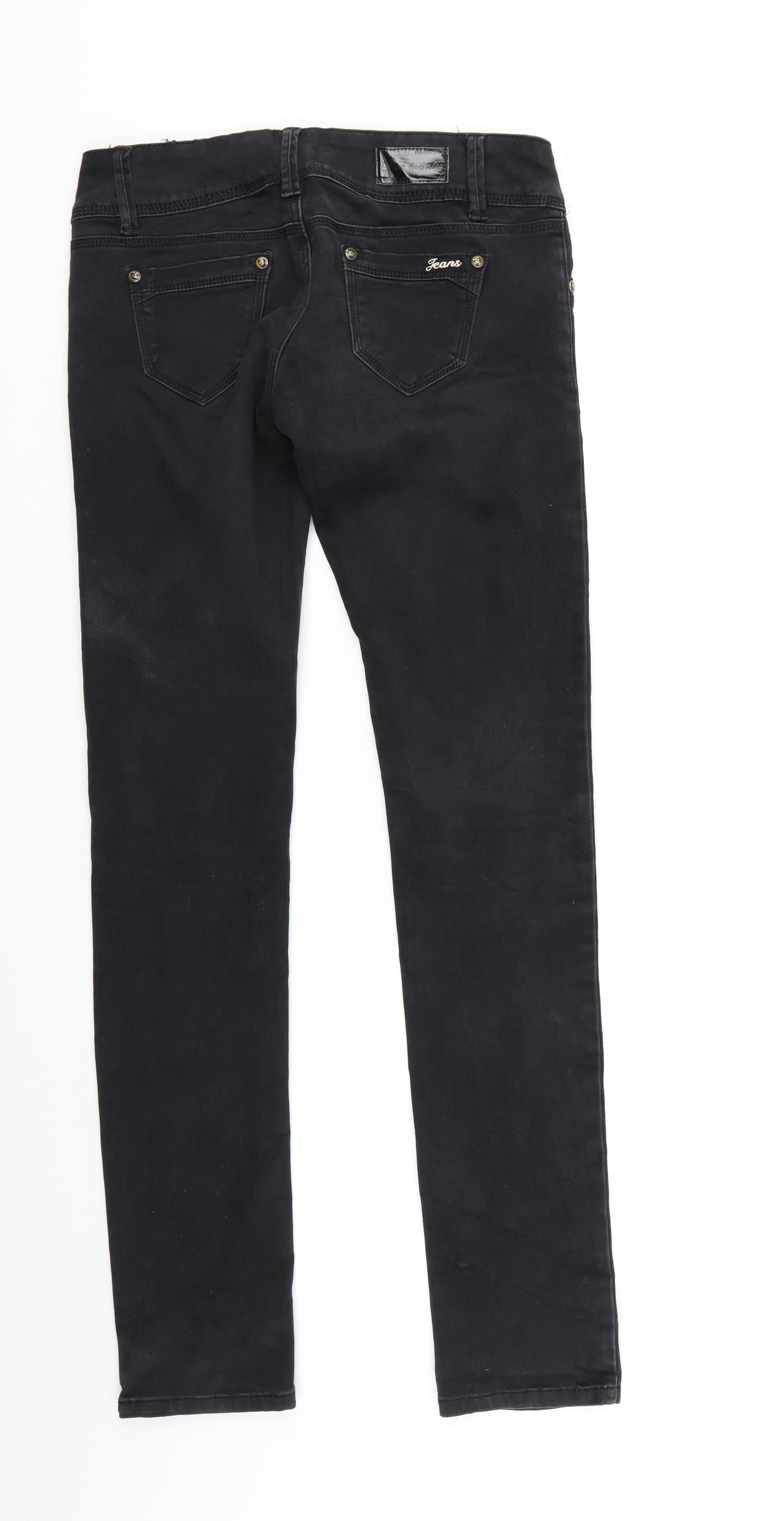 Big mantis Womens Black  Denim Straight Jeans Size 30 in L32 in