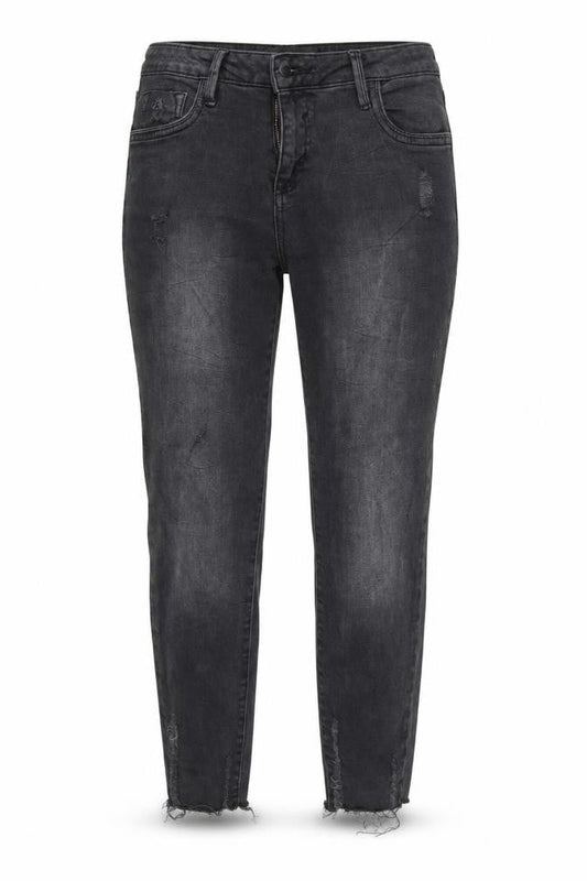 Womens UK Size 12 Denim & Co. Regular Fit Tapered Black Jeans