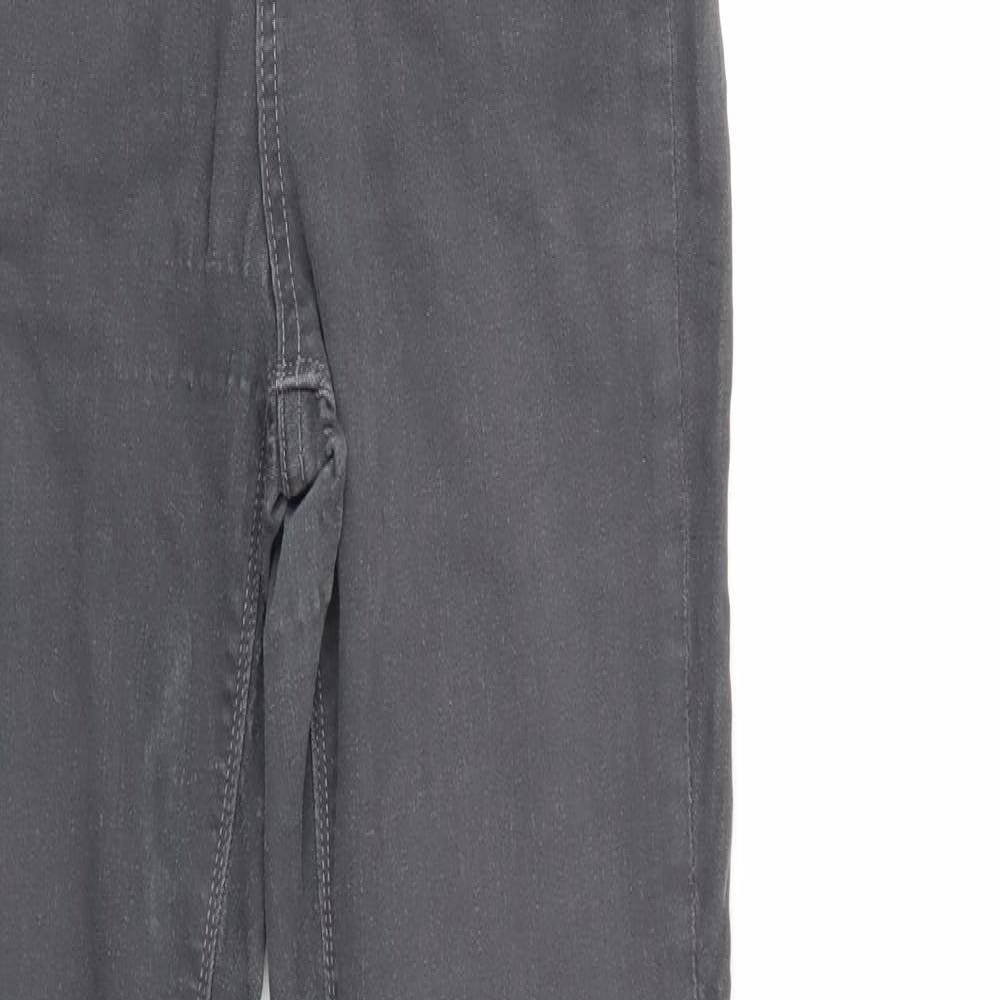 Denim & Co. Womens Grey  Denim Skinny Jeans Size 12 L29 in - Elastic Waist