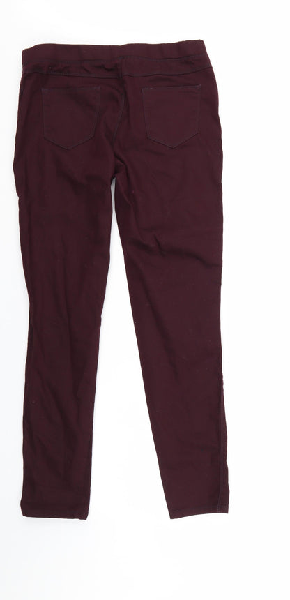 Khoko Womens Red  Denim Jegging Jeans Size 14 L30 in