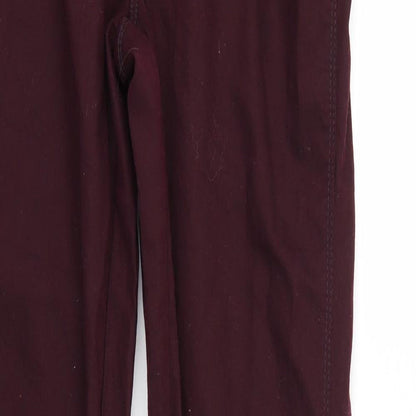 Khoko Womens Red  Denim Jegging Jeans Size 14 L30 in