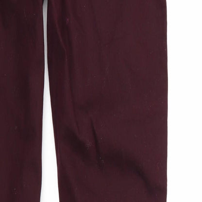 Khoko Womens Red  Denim Jegging Jeans Size 14 L30 in