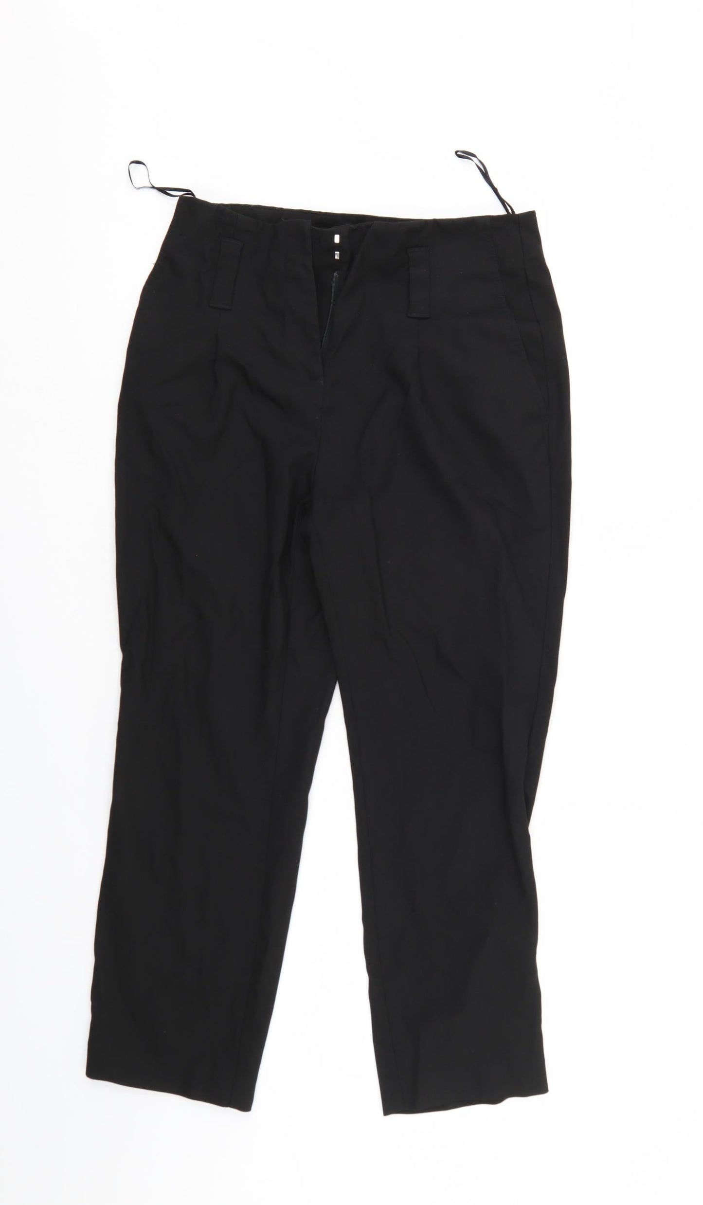 Womens UK Size 8 NEXT Regular Fit  Black Trousers