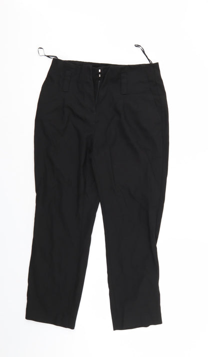 Womens UK Size 8 NEXT Regular Fit  Black Trousers