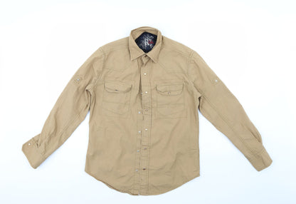 K2 Womens Beige   Basic Button-Up Size S