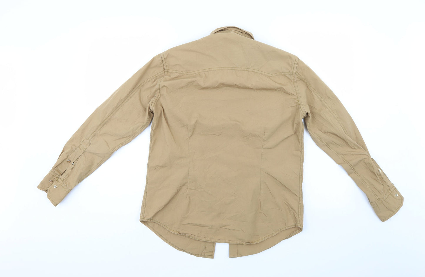K2 Womens Beige   Basic Button-Up Size S