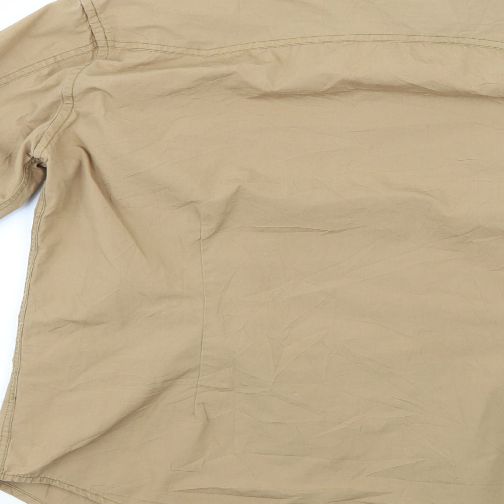 K2 Womens Beige   Basic Button-Up Size S
