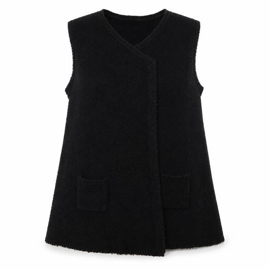 BHS Womens Black   Wrap Jumper Size 18