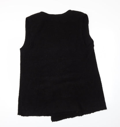 BHS Womens Black   Wrap Jumper Size 18
