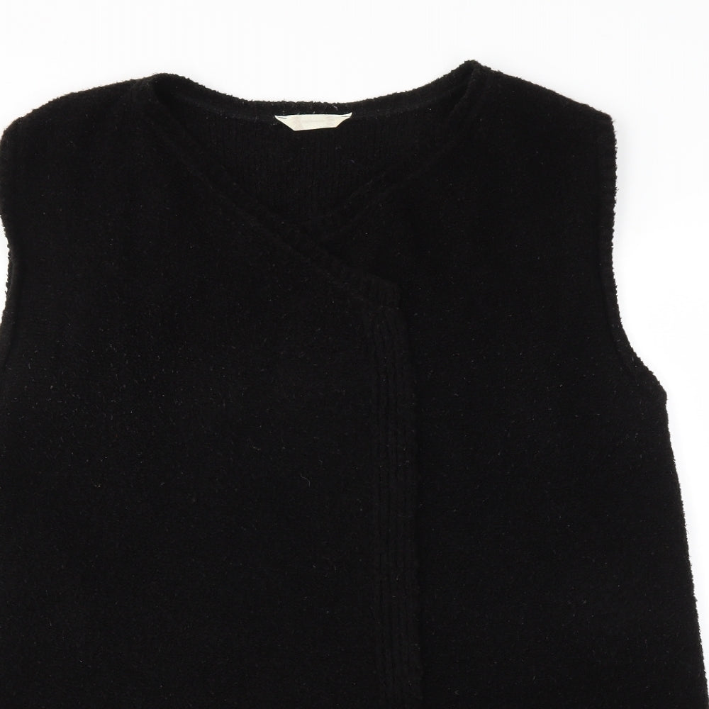 BHS Womens Black   Wrap Jumper Size 18