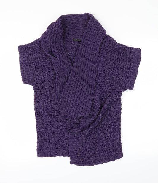 George Womens Purple   Wrap Jumper Size L