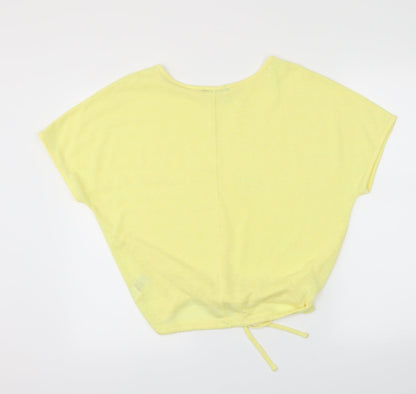 F&F Womens Yellow   Pullover Jumper Size 10  - cropped