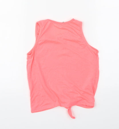 Primark Girls Pink   Cropped T-Shirt Size 6-7 Years  - Reversible Sequins