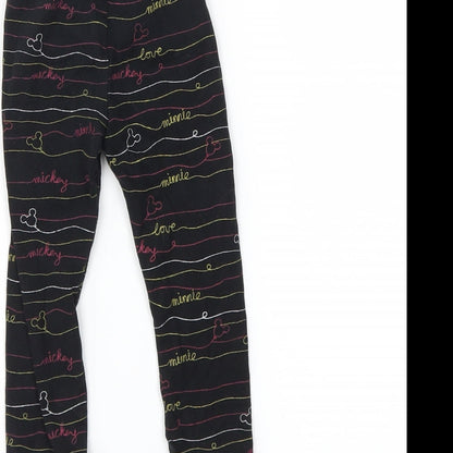 Disney Girls Black   Pedal Pusher Leggings Size 18-24 Months