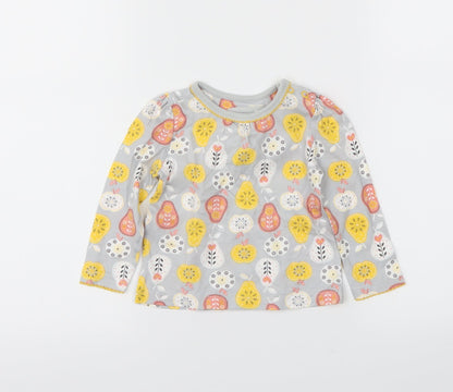 Tu Girls Grey   Basic T-Shirt Size 3-6 Months