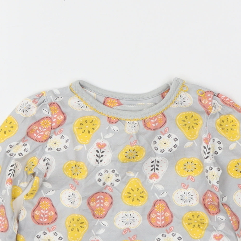 Tu Girls Grey   Basic T-Shirt Size 3-6 Months
