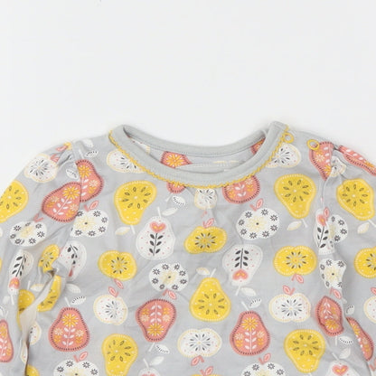 Tu Girls Grey   Basic T-Shirt Size 3-6 Months